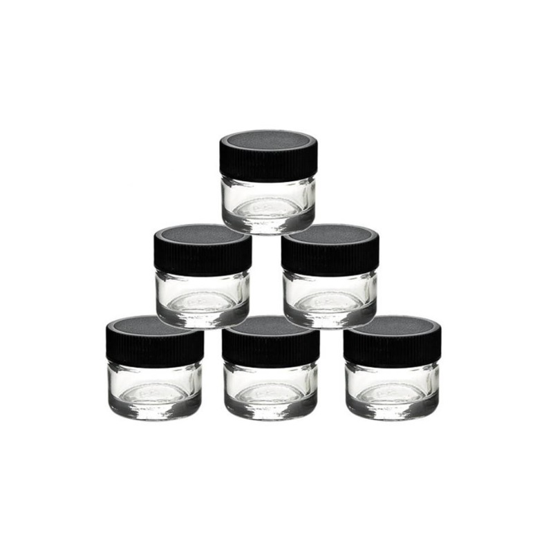 

2021 Transparent Concentrated Container 5ml no-stick Dab Container 5ml Dab Glass Jar