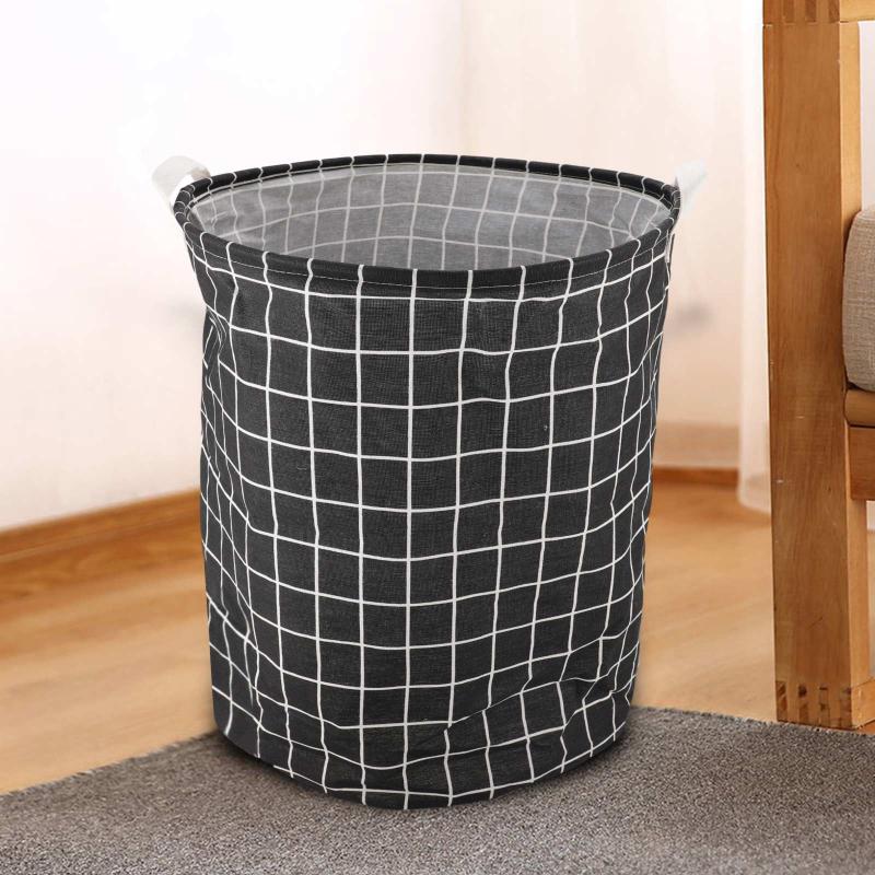 

Storage Bin. Laundry Hamper Gift Basket Foldable 50CM*40CM Canvas Collapsible Large Space Home And Nursery With Handle Organizer