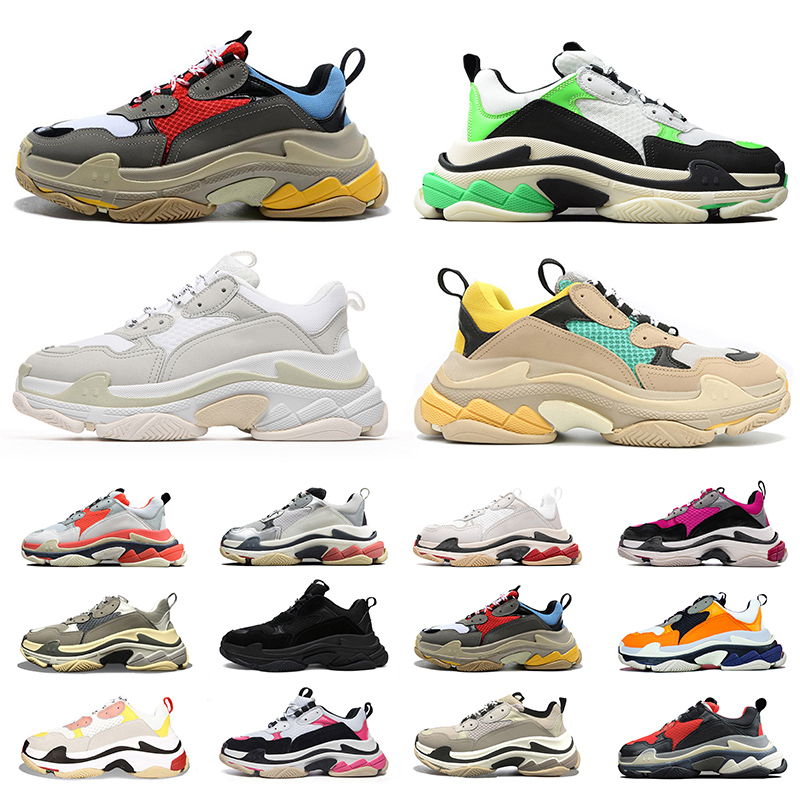 

2020 triple s men women casual shoes vintage sneakers desinger luxurys desingers fashion platform trainers casual jogging walking size 36-45, 8 36-40