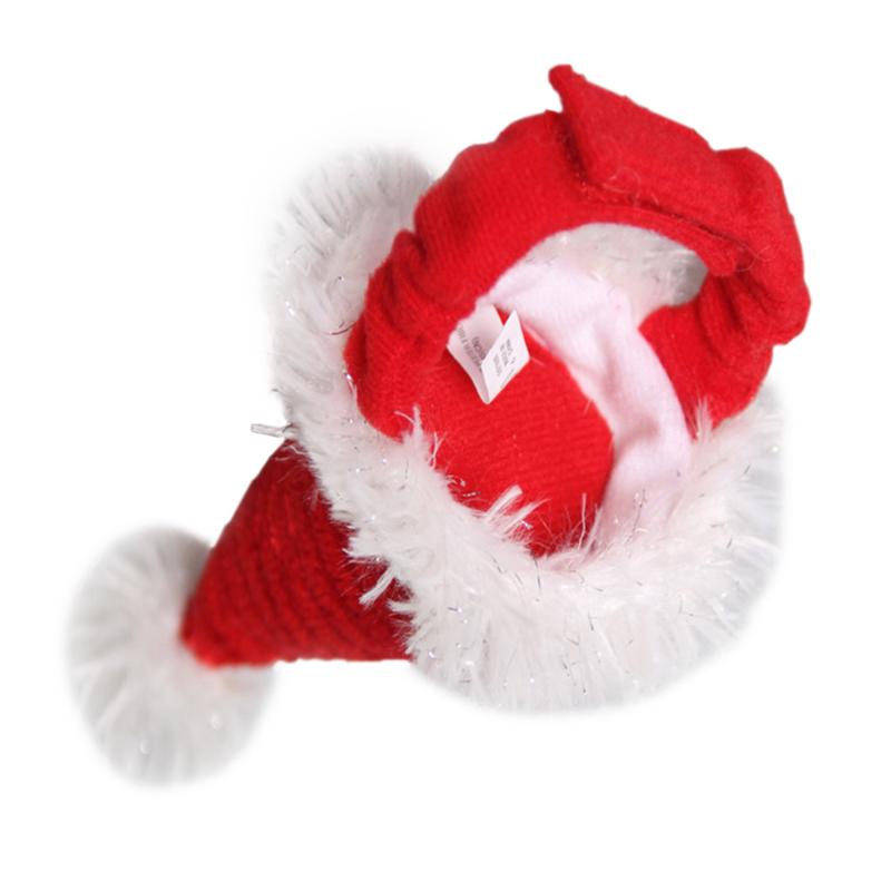 

Adorable Pet Hat Christmas Cap Decorative Headgear Party Headwear for Small Pet Dog Cat Hamster Chinchilla, Red