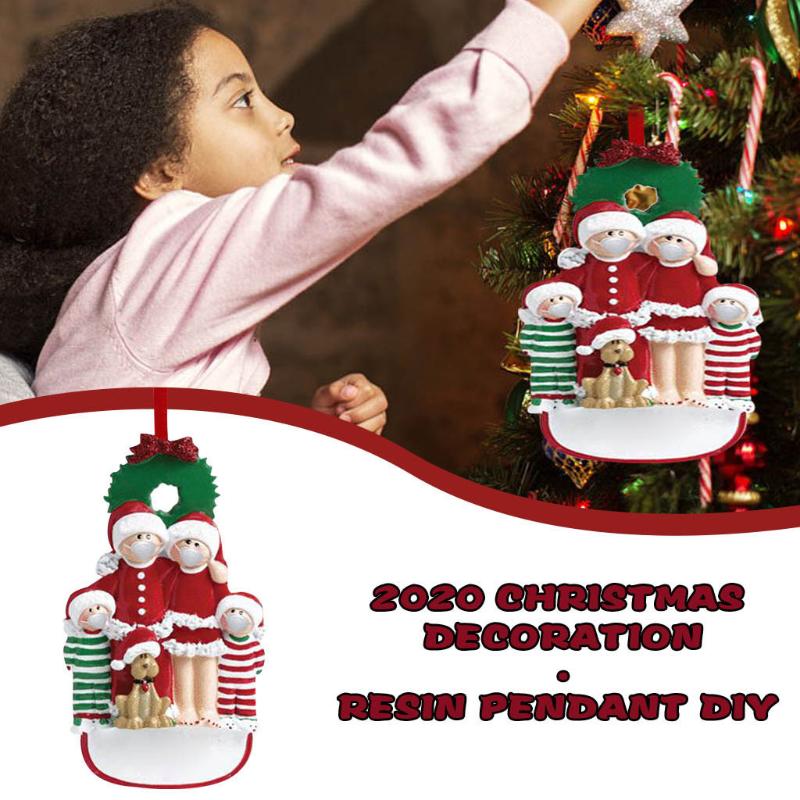 

New Design 1/2/3pc Creative Resin DIY Personalized Home Decorations 2020 Christmas Holiday Decorations Gift