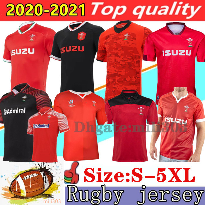 

2020 2021 Wales RUGBY Jersey home away shirt top quality 19/20 world cup Wales rugby shirts 20 21 men jersey size :S-5XL
