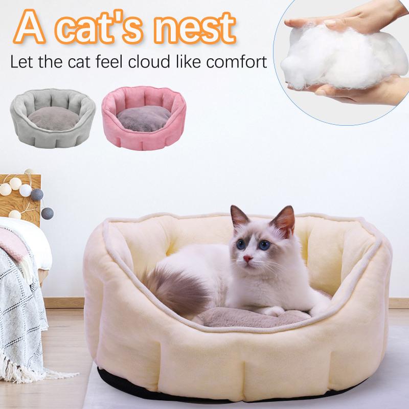 

Pet Cat Winter Warm Bed Soft Foldable Sleeping Mat Pet Bed Cat Cama Para Gato Accessories Panier Pour Chien