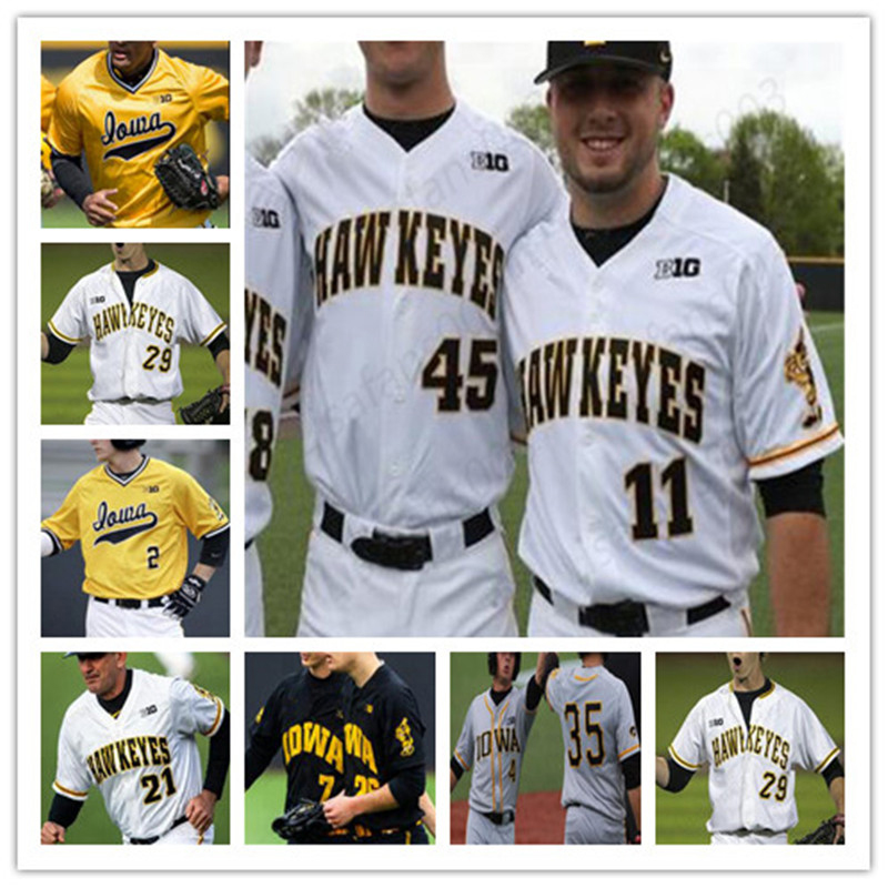 

College Baseball Jersey Iowa Hawkeyes Mens Womens Youth Stitched any Name and any Nmber Mix Order free shipping, Blue