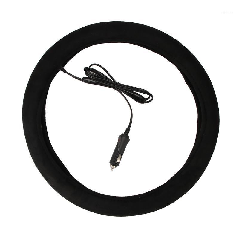

Heater Steering Covers Winter Warm Comfortable Heated Heating Steering Wheel Cover 12V Car Steering-Wheel Cover 38cm Universal1