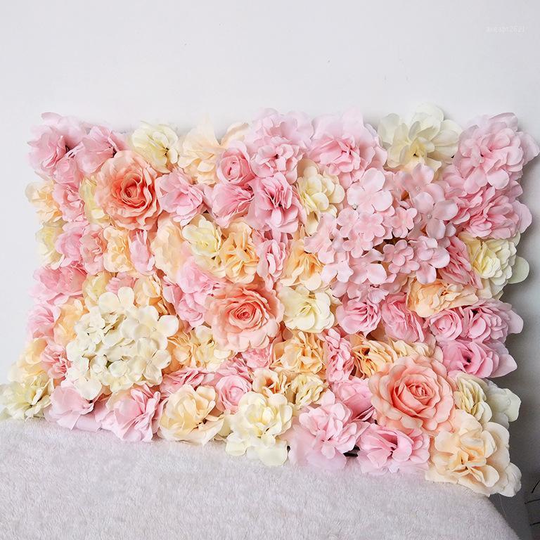 

Flower wall 40x60cm silk rose artificial flowers Mat wedding decoration high quality romantic for wedding background decoration1, As photo 11