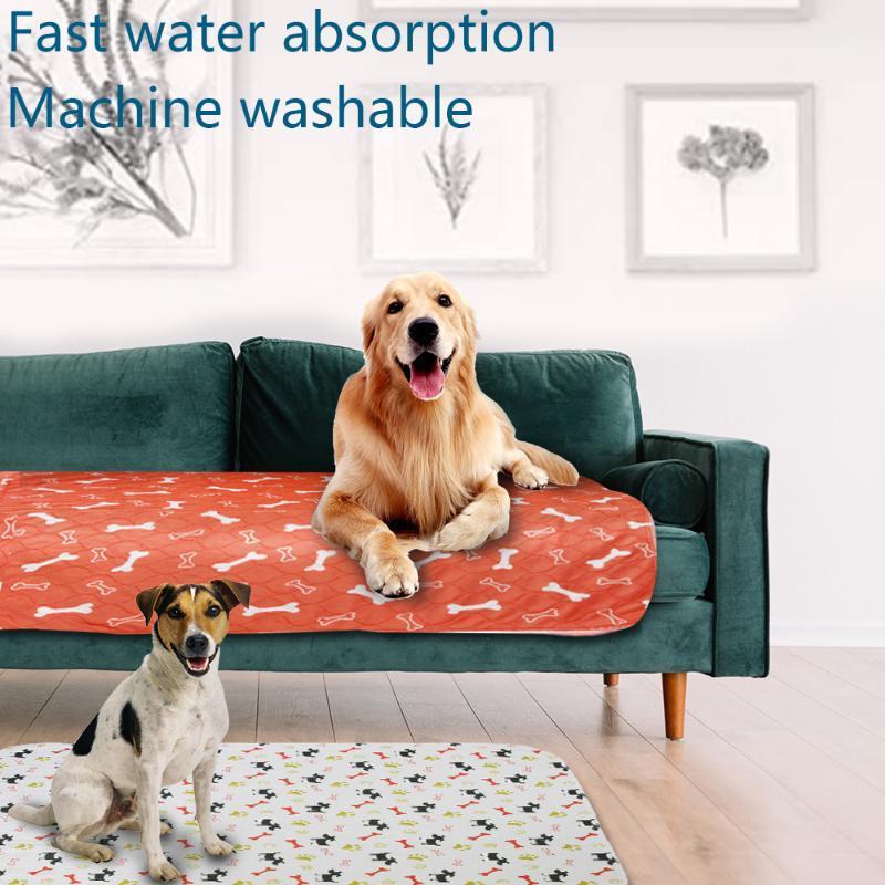 

Pets Bed Mat Waterproof Reusable Dog Bed Mats Dog Mat Urine Pad Puppy Pee Fast Absorbing Pad Rug For Pet Training Cover1