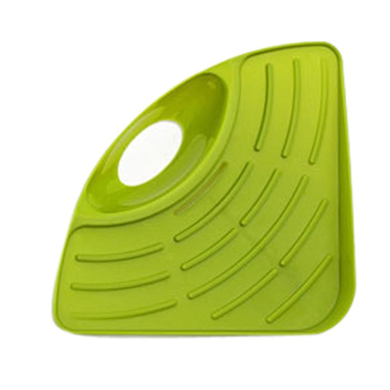 

Kitchen Sponges Kitchen Sink Corner Shelf Wall Cuisine Dish Rack Drain Drain shelf