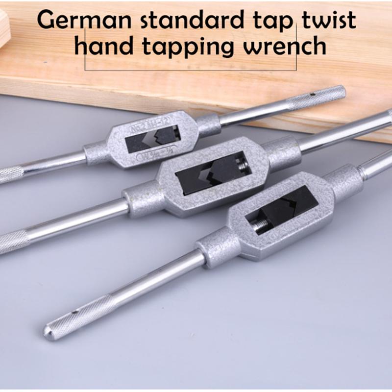 

M1-8/M1-10/M1-12 Adjustable Tap Wrench For Thread Tap Handle Steel Hand Taps Holder Tapping Reamer Tools