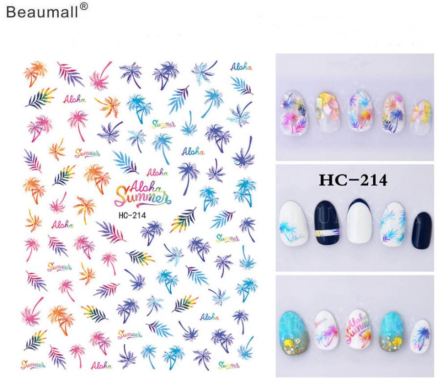 

Fashion Type Nails Art Manicure Back Glue Decal Decorations Nail Sticker For Nails Tips Beauty, Wg070