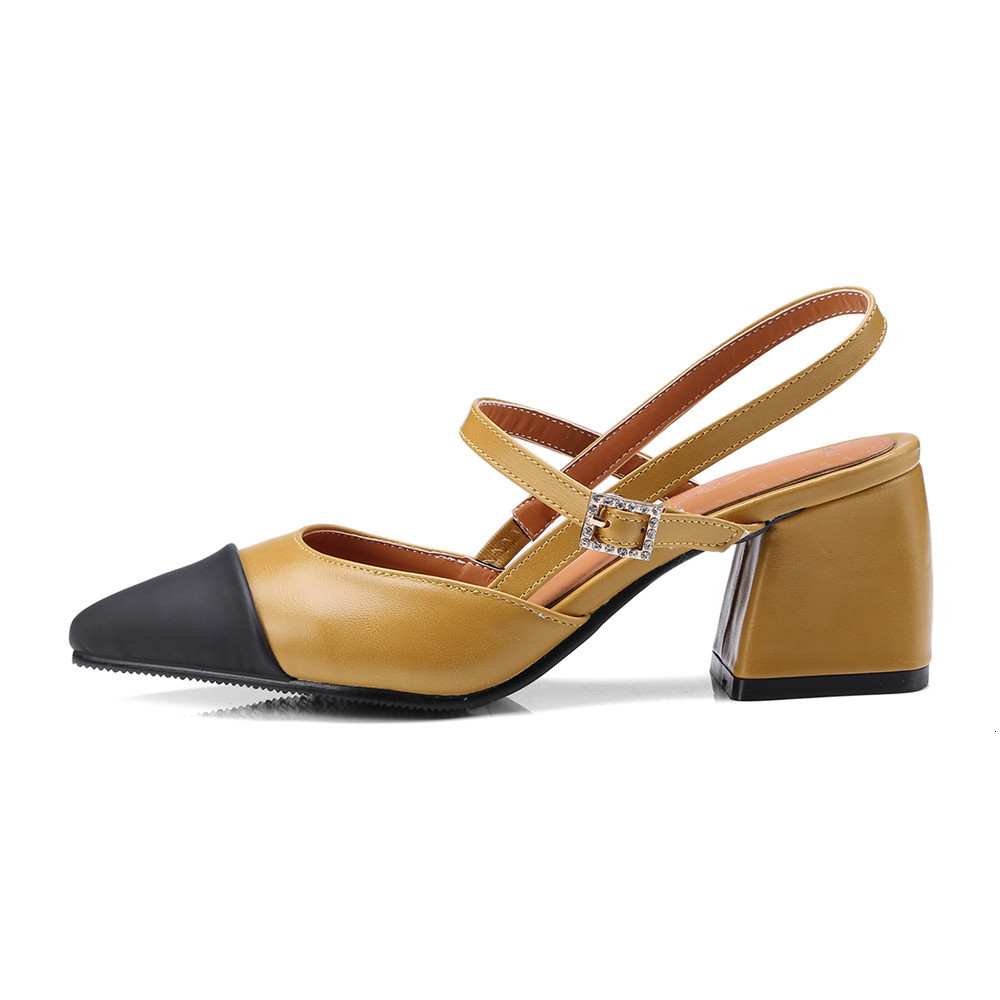 

2021 New Come Spring Splice Light Single Shoe Heels Size 32-46 Woman Simple Shoes 8P1D, Green.