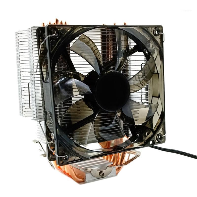 

CPU Cooler 12Cm Fan 6 Copper Heatpipes 3Pin Radiator Single Fan Cooling Cooler with LED for LGA 1150/1151/1155/1156/1366/775/2011