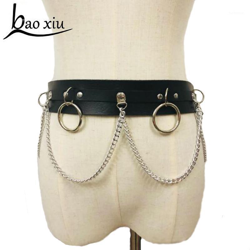 

2020 New Harness Lingerie Belt Body Suspenders Tassel Chain Belt Faux Leather Bondage Dress Straps Woman Harajuku Waist1, Black
