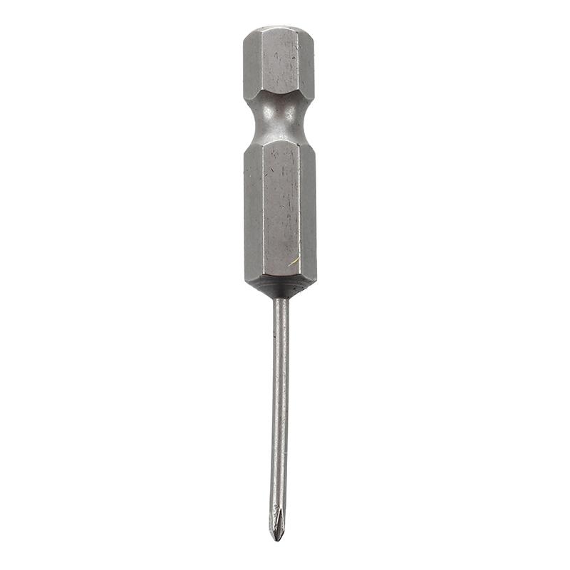 

10 Pcs 1/4" Hex 50mm Length 1.6mm PH00 Magnetic Screwdriver Bits