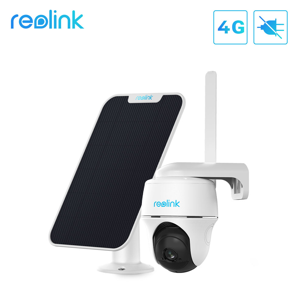 

GO PT battery IP camera 4G LTE 1080p solar panel powered Pan Tilt PIR motion detection 2-way audio outdoor camera