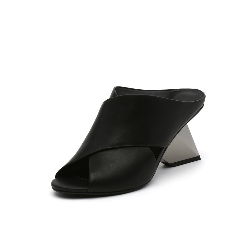 

2021 New Arrival Fashion Genuine Female Sandals Classic High-heeled Pumps WDBA, Black