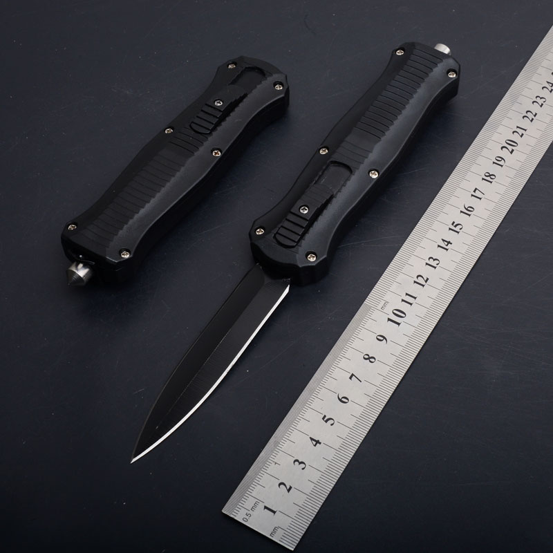 

wholesale OEM 3300 3350 defense automatic knife (7 kinds of styles) lightweight shank sturdy spring black blade tactical folding knife