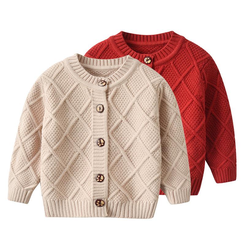

Baby Sweater Newborn Boys Girls Sweaters Cardigans Autumn Toddler Long Sleeve Knitwear Jackets Winter Children's Knitted Coats