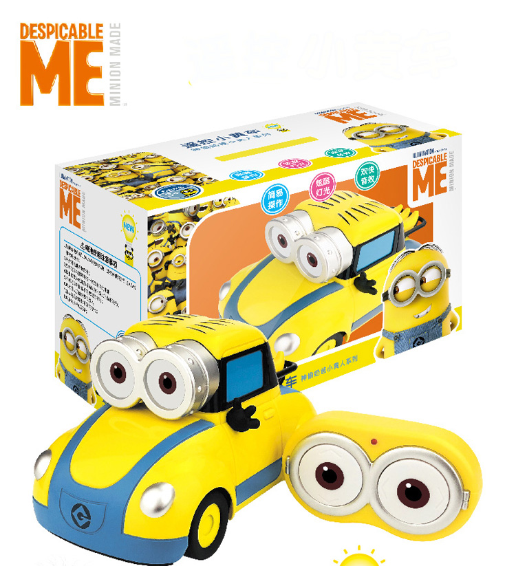 

2019 Newest Minions Legal Copy Car with Model Electric 2.4G Parent-child Wireless Remote Control for kids gift