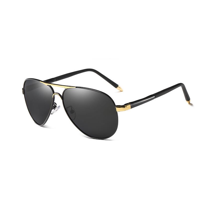 

luxury aluminum magnesium Polarized sunglasses man driving glasses Semi-Rimless Sun Glasses