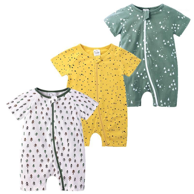 

3pcs Baby Rompers 100% Cotton Newborn Baby Girls Clothes Cartoon Infant Body Short Sleeve Clothing Summer Boys Jumpsuit1, Style 5