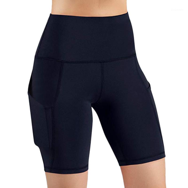 

Sports shorts soft Breathable Women Sports Gym Workout Waistband Skinny Yoga Fitness outdoor running Shorts Pants sportswear1, Black