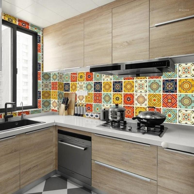 

Waterproof Floor Stickers Mediterranean Wallpaper Bathroom Wall Sticker House Renovation Decal DIY Wall Ground Room Decor1