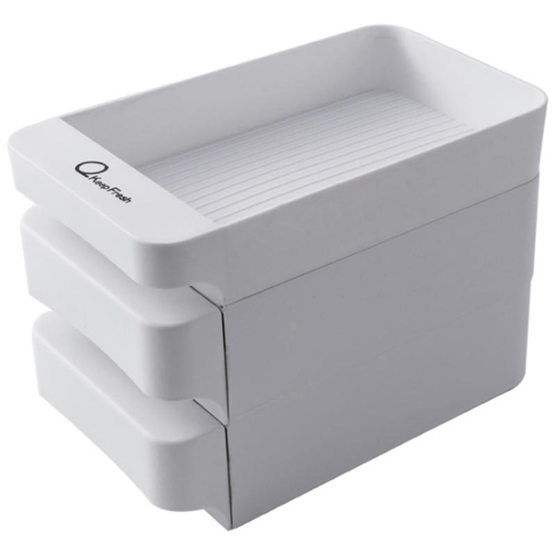 

Promotion! Kitchen Refrigerator Three-Layer Drawer Egg Box Multi-Layered Egg Storage Box