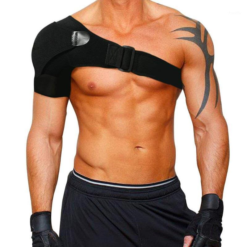 

Adjustable Left/Right Shoulder Brace Protector Joint Pain Shoulder Strap Back Compression Sleeve1, Blue