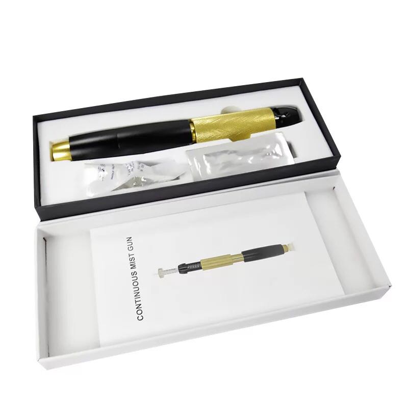 

0.5ml Hyaluron Pen with Ampoule for Lip Filler No Needle Meso Injector Anti Wrinkle Lip Plumps Water Syringe Beauty Tool, Black;white