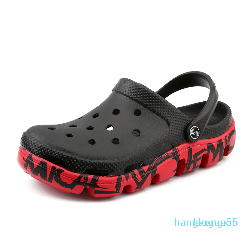 

Hot Sale-Crock Shoes Male Summer Sandalen Slippers Sandalet hombre Sandali Croc Clogs New 2022, Gray