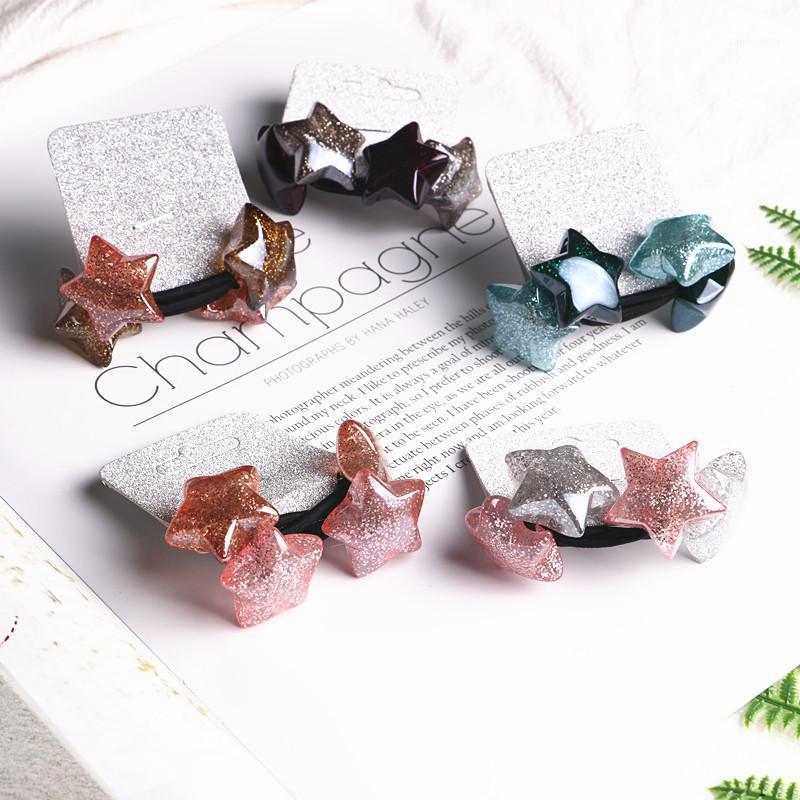 

High Quality Hair Accessories For Girls Hair Tie Head Band Sweet Star Dimensional Dolls Cartoon Elastic Band Rubber1