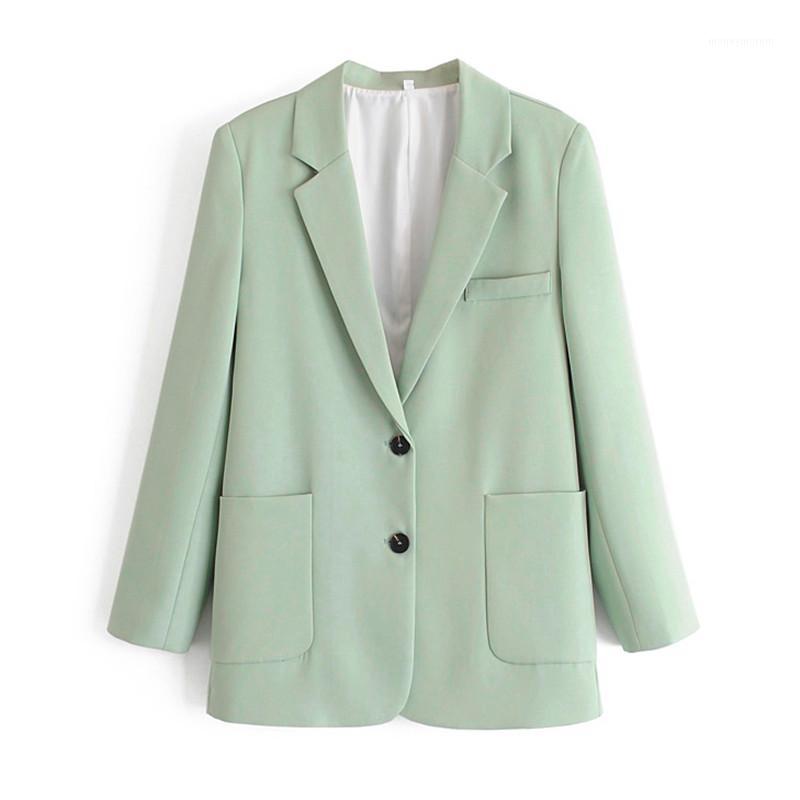 

Chic long sleeve women blazer jacket Single Breasted office ladies blazer feminino Casual streetwear female outwear tops coat1, As picture