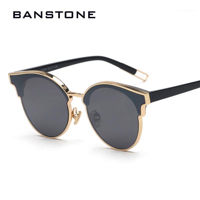 

Sunglasses BANSTONE Women Cat Eye Classic Brand Designer Semi Rimless Sunglasses1