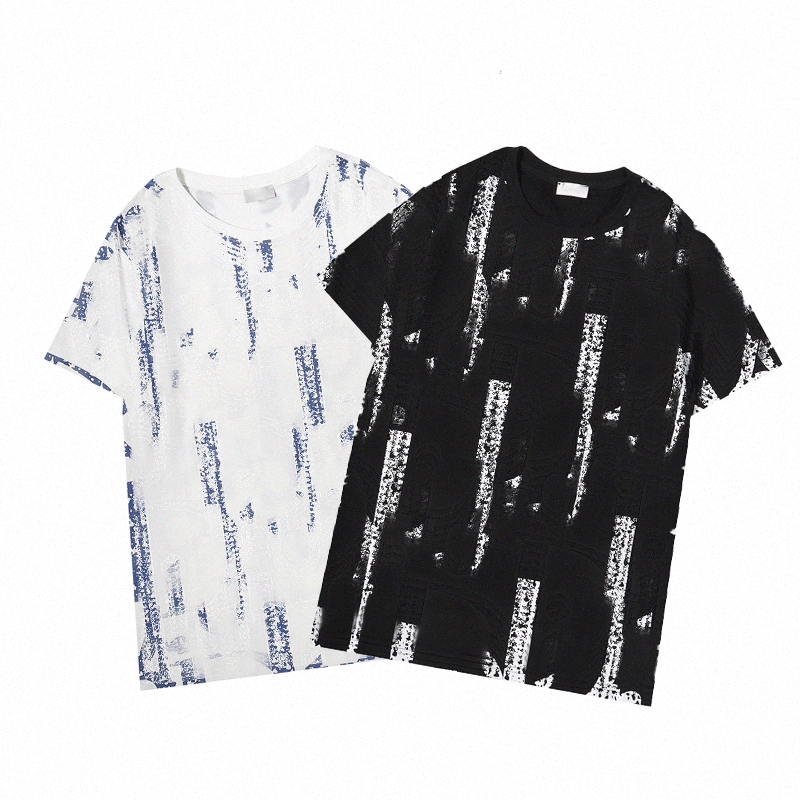 

summer Clothing Men' tee Shirts For Men designer tshirt Puff Cotton T-shirt Round Neck spring letter high loose trend short sleeve male clothings Large size Q82c#, Customize