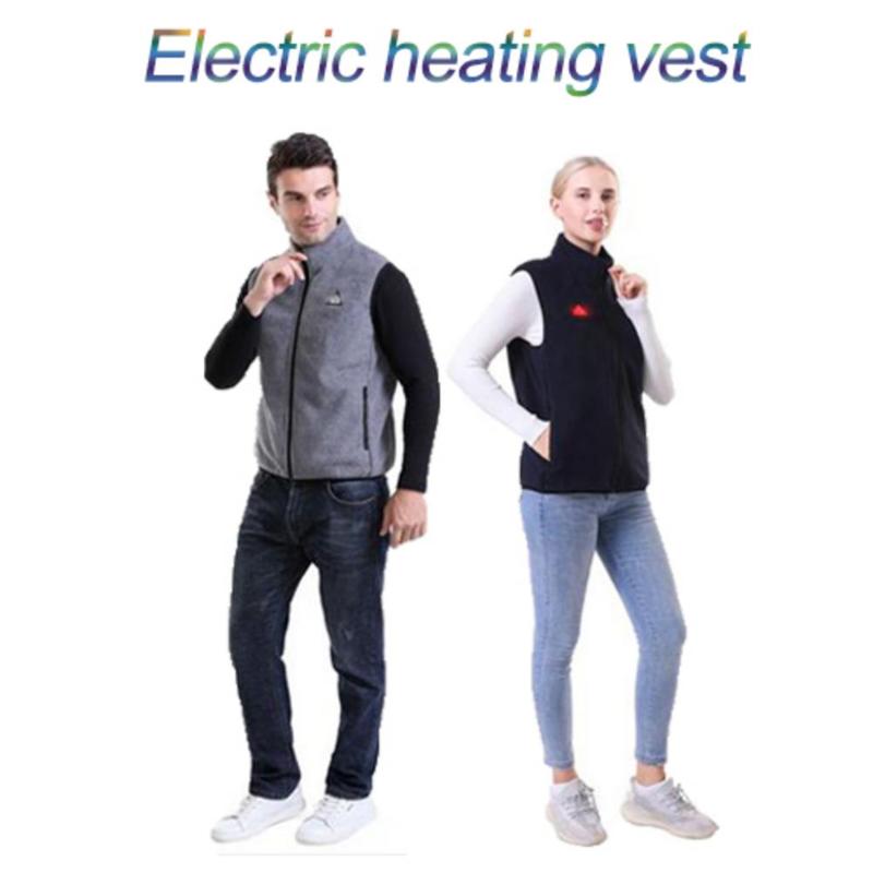 

Unisex Outdoor Warmth Heating Vest USB Heating Clothes 4 Pieces Of Electric Vest To Keep Warm In All Directions, Blue