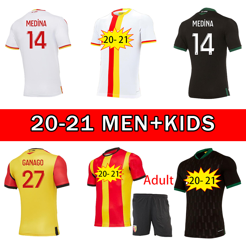 

New 20 21 RC Lens soccer jerseys FOFANA GANAGO Kakuta Gradit Fortes Perez 2020 2021 MEN KIDS kit football Shirt, Green