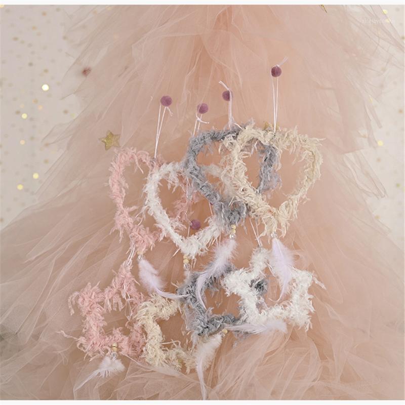 

Feather Christmas Tree Decorations Elk Santa Claus Hanging Pendants Merry Christmas Decorations For Home Navidad Child Gift1