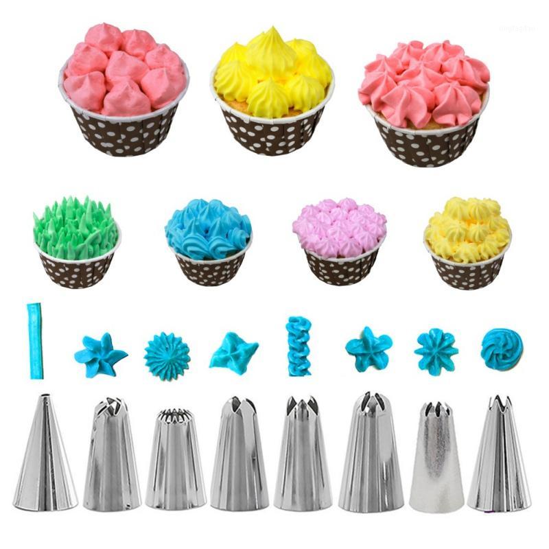 

14Pcs/Set Cake Baking Decorating Piping Tips Pastry Icing Bag Nozzles Tool1