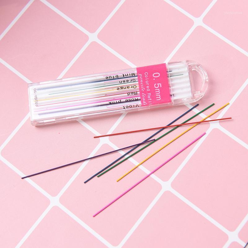 

1box 0.5mm Colored Mechanical Pencil Refill Lead Erasable Student Stationary1