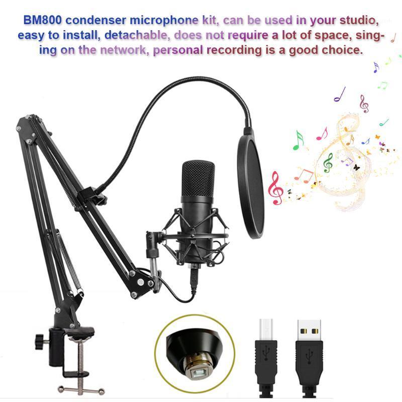 

Condenser Adjustable Microphone Kit Studio Suspension Boom for Computer Audio Studio Recording Vocal Mic with Microphone Holder1