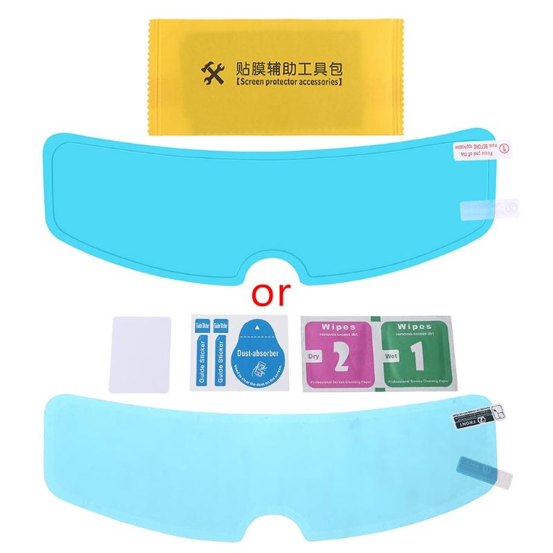

Motorcycle Helmets Universal Rainproof Helmet Lens Film Anti-Fog Protective Clear Shield Sticker For K4 AX8 LS2 HJC MT