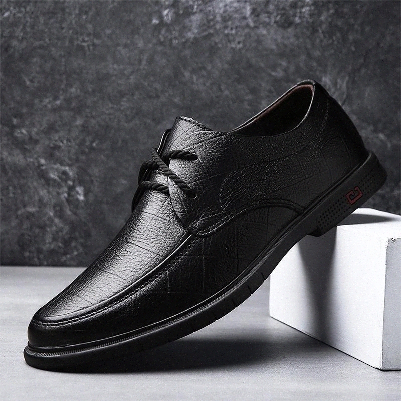

Men Casual Shoes lace up Genuine Leather Men Flats Soft Oxfords Shoes outdoor Top Quality Outdoor Shoes Men Sneakers #8Q1R