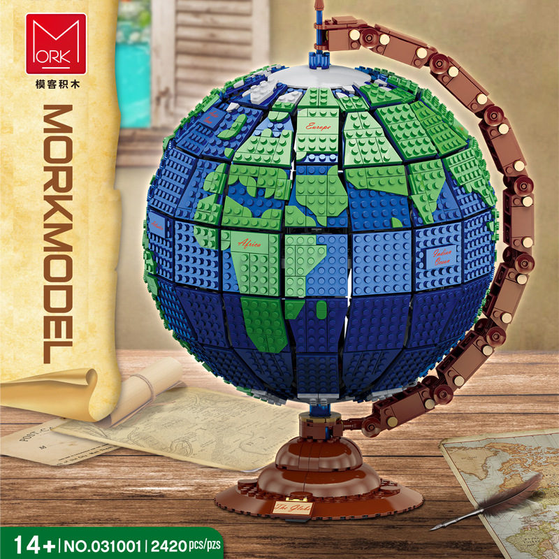 

031001 Creator Series Earth Globe Globe Model Building Blocks Toys 2420pcs Bricks