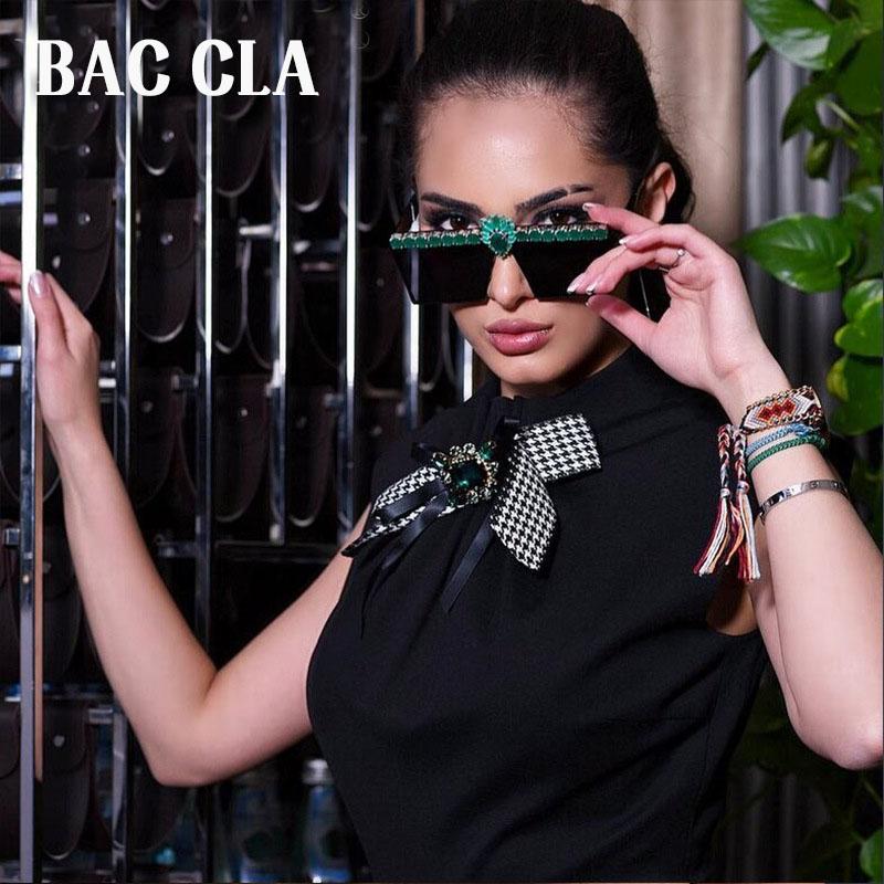 

Sunglasses Oversized Women Big Frame Square Flat Top Diamond Gradient Men Retro Mirror Cover UV400