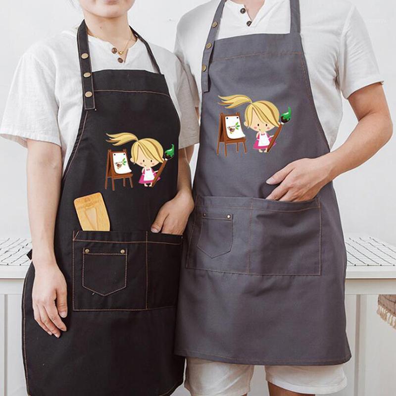 

Cartoon Apron Painting Studio Calligraphy Early Education Kindergarten Simple Fashion Waterproof Long Apron1