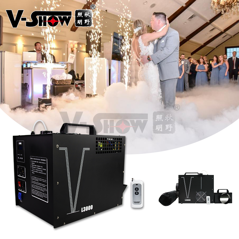 

V-Show USA Warehouse 1PC 3000W Water Fog Machine With DMX Remote Control Smoke Haze Machines Stage Effect Light Wedding Disco Nightclub