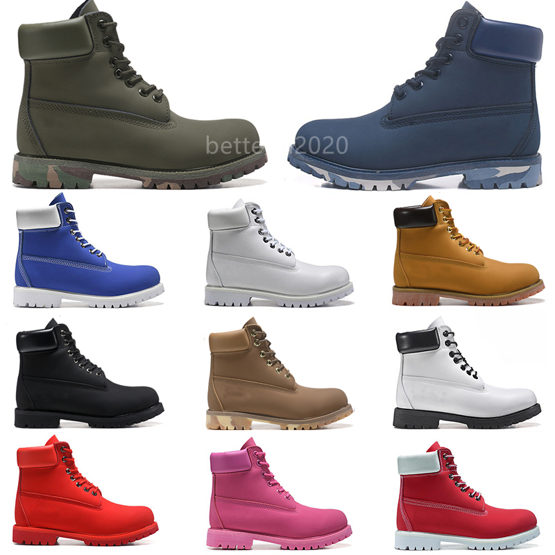 

Classic men boots designer TBL mens womens leather shoes Ankle winter boot for cowboy yellow Military Triple White Black Camo size 36-45