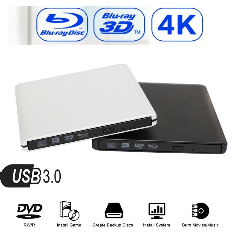 

Maikou USB 3.0 4K Bluray External Optical Drive 3D Player BD-RE Burner Recorder DVD+/-RW/RAM Drives for Computer Windows7/8/10