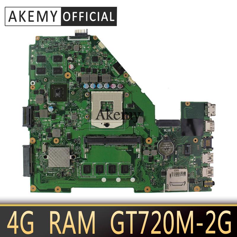 

Akemy NEW X550VC Laptop motherboard for ASUS X550VC R510V X550V X550 Test original mainboard 4G RAM GT720M-2G